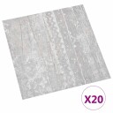  Selvheftende Gulvplanker 30,5 x 30,5 cm 20 pcs PVC Grå