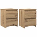  Nattbord 2 stk artisan eik 30x30x40 cm konstruert tre 8721158434449