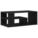  Kaffebord Svart Eik 100x50x40 cm Konstruert Tre