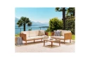 3 sitssoffa Beliani Baratti Light wood\|\|Beige  