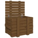 vidaXL Putekasse honningbrun 58x40,5x42 cm heltre furu