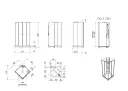 VikingBad Dusjkabinett SOFIA rett pluss 90x90 90x90x210cm hvit s