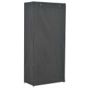 vidaXL Garderobeskap grå 79x40x170 cm stoff