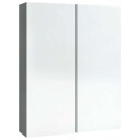 vidaXL Speilskap til bad 60x15x75 cm MDF antrasitt