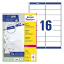 Avery-adresseetiketter med QuickPEEL™ og Ultragrip 99,1 x 33,9 mm 1600-etiketter hvit SAV-L7162-100