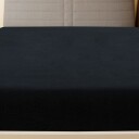 vidaXL Jerseylaken svart 160x200 cm bomull