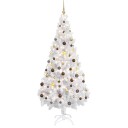 vidaXL Kunstig juletre med LED og kulesett 180 cm 620 grener
