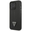 Guess Hardt Deksel til iPhone 14 Pro 6,1" Svart Saffiano Triangle Logo