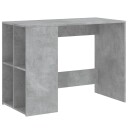  Skrivebord betonggrå 102x50x75 cm konstruert tre