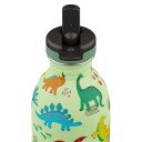 24Bottles Kids Collection   Urban Bottle 250 ml m. sportslokk   Jurassic Friends 24B936