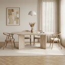 Dano Uttrekkbart spisebord 160-200 cm - Travertin