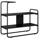 vidaXL Konsollbord Svart eik 80 x 35 x 75 cm Konstruert tre