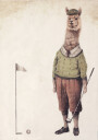 Alpaca Golf Club Plakat Plakat / 30x40cm
