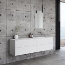 Pulcher Mood 180R Soho   Baderomsmøbel 180x46 cm Mathvid m/ SolidTec® vask