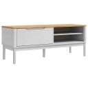 vidaXL Gangbenk med skuff FLORO Hvit 115 x 40 x 45 cm Massiv furu