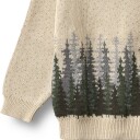 Wheat Finley Strikkegenser Offwhite 100% Økologisk Bambus, Størrelse 98
