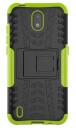 INCOVER Nokia 1.3 Cool Tyre Håndverker Deksel m. stativ - Sort / Grønn