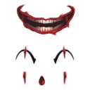Fiestas Guirca Ansiktstatoveringer Creepy Clown 15837