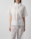 Malina Claudia Short Sleeve Lace Shirt - White - 38