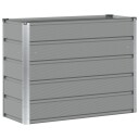 vidaXL Plantekassed Lysegrå 100 x 40 x 75 cm Stål