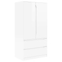  Baderomsskap Høyglanset hvit 79,5 x 49 x 156 cm Konstruert tre