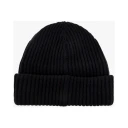 Ganni Structured Rib Beanie Lue Sort  female