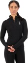 Mons Royale Women's Cascade Merino Flex 200 1/4 Zip M, Black