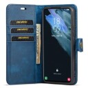DG.Ming 2-i-1 Samsung Galaxy S23 5G Avtakbart Lommebok-deksel I Lær Blå