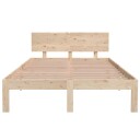 vidaXL Sengeramme heltre furu 120x200 cm