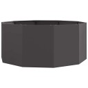 vidaXL Plantekassed Svart 120 x 120 x 50 cm Stål