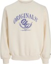 Jack & Jones Jorfrederiksberg Front Sweat Crew Neck   WHISPER WHITE   L
