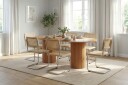 Kopparbo spisegruppe oval 180 cm eik med 6 Build spisestoler   Eik
