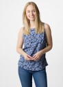 Seaside Sankt Claud Singlet W Daisey Flower Blue 34 Singlet