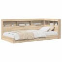 Bokhylle seng Sonoma eik 75x190 cm konstruert tre