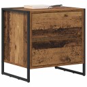  Nattbord med skuff Gamle tre 50 x 39.5 x 50 cm Konstruert tre