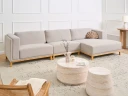 5 seters sofa Veng   Lysebrun