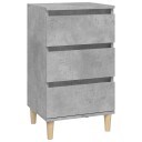 vidaXL Nattbord betonggrå 40x35x70 cm konstruert tre