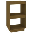 vidaXL Bokhylle honningbrun 40x35x71 cm heltre furu