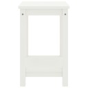 vidaXL Nattbord hvit 35x30x47 cm heltre furu