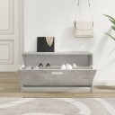 vidaXL Skobenk betonggr? 80x24x45 cm konstruert tre