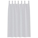  Gardiner med gardiner 2 pcs Lysegrå Polyester