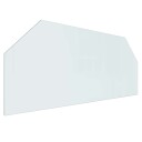vidaXL Peisglassplate Gjennomsiktig 120 x 50 cm Glass
