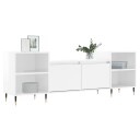 vidaXL TV-benk høyglans hvit 160x35x55 cm konstruert tre 8721012113732
