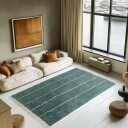 Ryetepper   Leora Natural Cotton Shaggy grønn Størrelse: 240 x 340 cm