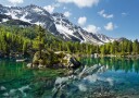 Green Mountain Lake Poster Plakat / 40x50cm