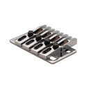 Kahler 2440-W4 - Fixed Bridge - Chrome 4-String Bass