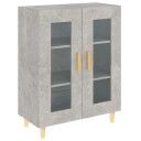 vidaXL Skjenk betonggrå 69,5x34x90 cm konstruert tre