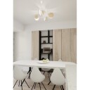 Zita 4 Hvit taklampe E27 230V uten lyskilde