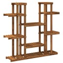 vidaXL Planteholder Naturlig 123 x 25 x 114,5 cm Solid akasietre