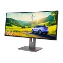 Lenovo ThinkVision P34WD-40 34" WQHD Buet Skjerm med IPS-teknologi, Sort
